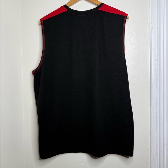 Starter Sleeveless Athletic Shirt Men Size XL Red Black - Picture 4 of 8